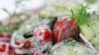 Creamy Cucumber Tomato Salad Creamy Cucumber Tomato Salad