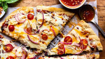 Grilled BBQ Chicken Pizza with Hot Honey Butter Grilled BBQ Chicken Pizza with Hot Honey Butter