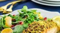 Baked Pistachio-Crusted Salmon Baked Pistachio-Crusted Salmon