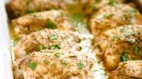 Mustard-Glazed Oven Baked Chicken Thighs Mustard-Glazed Oven Baked Chicken Thighs