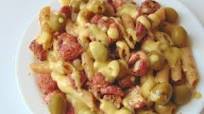 Pasta con rabanitos al horno y aceitunas Pasta con rabanitos al horno y aceitunas