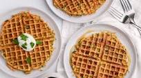 Joy Bauer's Zucchini-Carrot Waffles with Spicy Maple Syrup Joy Bauer's Zucchini-Carrot Waffles with Spicy Maple Syrup