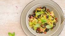 Keto Pancetta and Olive Spaghetti Keto Pancetta and Olive Spaghetti