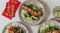 Hoisin salmon with rice Hoisin salmon with rice
