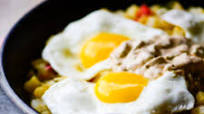 Vegetable Breakfast Skillet with Poblano Cream Sauce Vegetable Breakfast Skillet with Poblano Cream Sauce