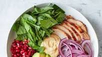 Quick chicken hummus bowl Quick chicken hummus bowl