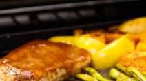 Sheet Pan Pork Chops with Sweet Potatoes & Asparagus Sheet Pan Pork Chops with Sweet Potatoes & Asparagus