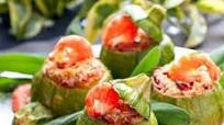 Pipián relleno con camarones estilo costarricense Pipián relleno con camarones estilo costarricense