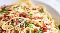 Easy Garlic Bacon Pasta Recipe Easy Garlic Bacon Pasta Recipe