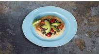 Yellow Squash and Black Bean Tostada with Avocado Yellow Squash and Black Bean Tostada with Avocado