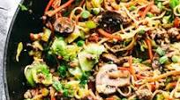 Egg Roll Noodle Skillet with Ground Pork Egg Roll Noodle Skillet with Ground Pork