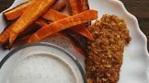 AIP Plantain Chicken Tenders with Bone Broth Ranch AIP Plantain Chicken Tenders with Bone Broth Ranch