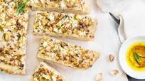 Goat Cheese, Pistachio & Rosemary Focaccia Goat Cheese, Pistachio & Rosemary Focaccia