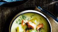 Finnish salmon and potato soup (Lohikeitto) Finnish salmon and potato soup (Lohikeitto)