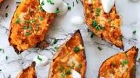 Gluten Free Loaded Sweet Potato Skins Recipe (low FODMAP + vegan) Gluten Free Loaded Sweet Potato Skins Recipe (low FODMAP + vegan)