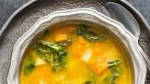 Kohlrabi Soup with Kohlrabi Greens Kohlrabi Soup with Kohlrabi Greens