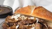 Omaha Steaks Prime Rib Sandwich with Fresh Grated Horseradish and Beef Au Jus Omaha Steaks Prime Rib Sandwich with Fresh Grated Horseradish and Beef Au Jus