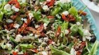 Sun-dried tomato salad with olives and feta Sun-dried tomato salad with olives and feta