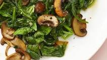Sauteed Spinach and Mushrooms Sauteed Spinach and Mushrooms