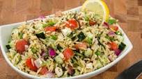 Greek Orzo Salad with Peas, Lemon and Kalamata Olives Greek Orzo Salad with Peas, Lemon and Kalamata Olives