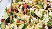 Greek Pasta Salad with Cucumbers and Artichoke Hearts Greek Pasta Salad with Cucumbers and Artichoke Hearts