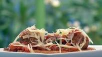 Kid's meatball bruschetta Kid's meatball bruschetta