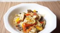 Cantonese chop suey of vegetables and tofu Cantonese chop suey of vegetables and tofu