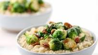 Brussels & Brown Butter Risotto with goat cheese and pecans Brussels & Brown Butter Risotto with goat cheese and pecans