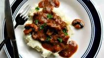 Swiss Steak with Mushroom Gravy - Instant Pot Swiss Steak with Mushroom Gravy - Instant Pot
