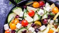 Mediterranean Zucchini, Tomato and Feta Salad Mediterranean Zucchini, Tomato and Feta Salad