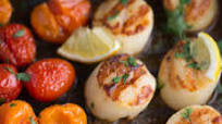 One-Pan Scallops and Cherry Tomatoes One-Pan Scallops and Cherry Tomatoes
