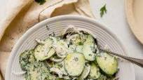 Modern Creamy Cucumber Salad Modern Creamy Cucumber Salad