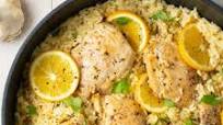 Parmesan Lemon Chicken and Rice Skillet Parmesan Lemon Chicken and Rice Skillet