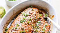 Honey-Ginger Baked Salmon Honey-Ginger Baked Salmon
