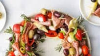 Christmas Wreath Antipasto Skewers Christmas Wreath Antipasto Skewers