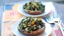 Spigarello Stuffed Portobello Mushrooms Spigarello Stuffed Portobello Mushrooms