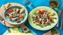 Taco-Style Beef Bowl with Basmati Rice and Lime Crema Taco-Style Beef Bowl with Basmati Rice and Lime Crema