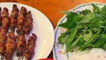 Chargrilled pork neck with vermicelli noodles Chargrilled pork neck with vermicelli noodles
