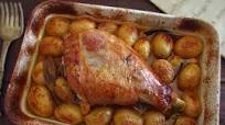 Roasted turkey leg with potatoes Roasted turkey leg with potatoes