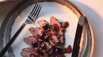 Seared Duck Breast with Cherries and Port Sauce Seared Duck Breast with Cherries and Port Sauce