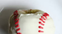 White Chocolate Apple Baseballs White Chocolate Apple Baseballs
