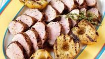 Mustard-Crusted Pork Tenderloins with Grilled Pears Mustard-Crusted Pork Tenderloins with Grilled Pears
