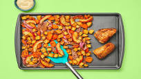 Sheet Pan Creamy Mustard Pork Tenderloin plus Rosemary Roasted Root Veggies & Apple Sheet Pan Creamy Mustard Pork Tenderloin plus Rosemary Roasted Root Veggies & Apple