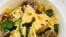 Spinach & Mushroom Bowtie Pasta Spinach & Mushroom Bowtie Pasta