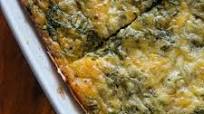 Crustless Calalloo Quiche Crustless Calalloo Quiche