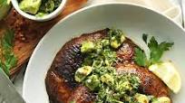 Portobello Steaks with Avocado Chimichurri Portobello Steaks with Avocado Chimichurri