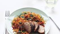 Chili-Glazed Pork With Sweet Potato Hash Chili-Glazed Pork With Sweet Potato Hash