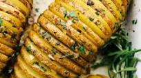 Garlic Butter Hasselback Potatoes Garlic Butter Hasselback Potatoes