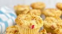 Rhubarb Streusel Muffins with Orange Zest Rhubarb Streusel Muffins with Orange Zest