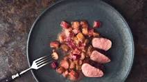 Fillet of pork with rhubarb Fillet of pork with rhubarb